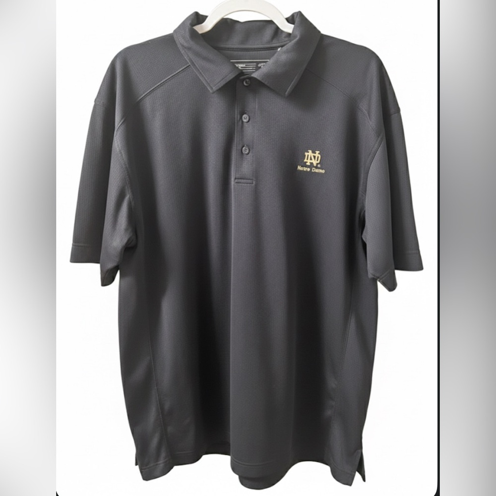 🔥 Cutter & Buck Notre Dame Navy CB DryTec Polo XL - PRISTINE 🔥